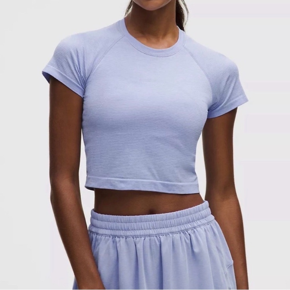 lululemon athletica Swiftly Tech Cropped Tee 2.0 size 6